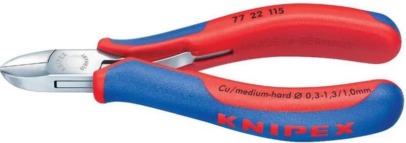 Knipex 77 22 115 SB frese laterali per elettronica e meccanica di precisione senza smusso 115 mm