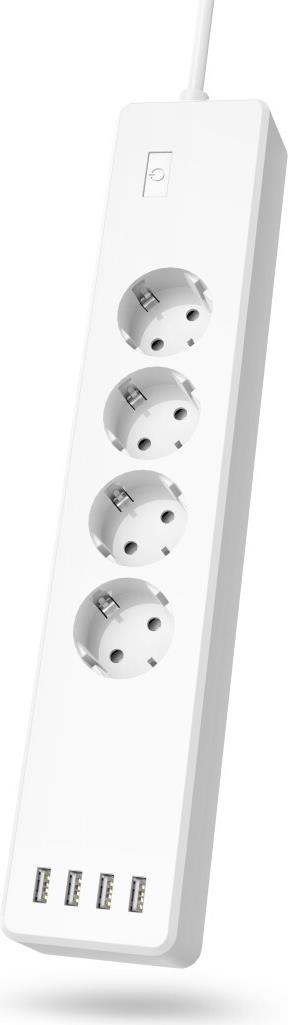 Hama 00176628 prolunghe e multiple 17 m 4 presa(e) AC Interno Bianco