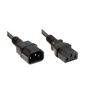 Alcasa 3.5m C14/C13, - C14 coupler - C13 coupler - Männlich/weiblich - Gerade - Gerade - Schwarz (1600-35)