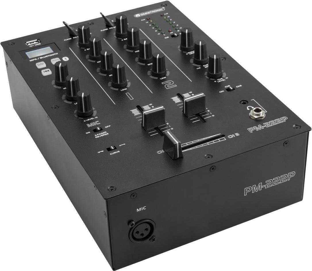 OMNITRONIC PM-222P 2-Kanal-DJ-Mixer mit Player (10006824)