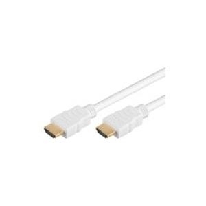 Wentronic Goobay - Video-/Audio-/Netzwerkkabel - HDMI - 26 AWG - HDMI, 19-polig (M) - HDMI, 19-polig (M) - 15,0m - weiß (31898)