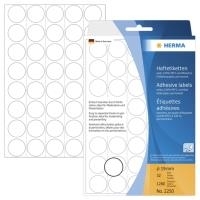 HERMA 2250 etichetta autoadesiva Bianco Cerchio 1280 pezzo[i] (HERMA - etiketter - 1280 etikette[r] -)