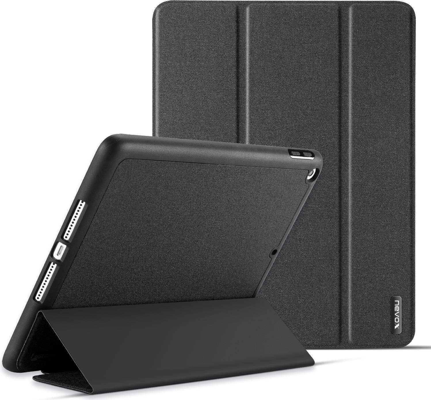 Nevox Vario Series - iPad 10.2" - Custodia a libro 9a / 8a / 7a generazione, grigio basalto