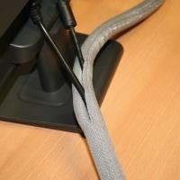 VALUE Gewebeschlauch SNAP für Kabelbündelung, grau, 2.5m 2,5m (19.08.3151)