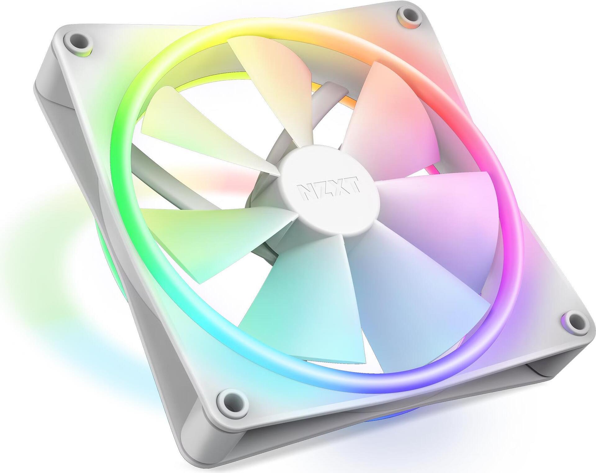 NZXT F140 RGB DUO Ventilatore 14 cm Bianco 1 pz (NZXT F140 RGB DUO White Fan)