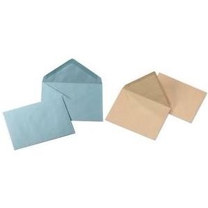 GPV Briefumschläge, C6, 114 x 162 mm, blau, gummiert ohne Fenster, mit dreieckiger Klappe, Gewicht: 72 g (1143)