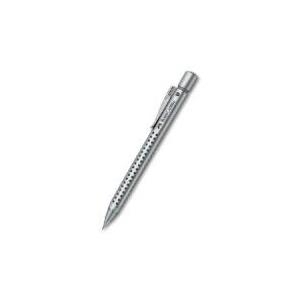 FABER-CASTELL Druckbleistift GRIP 2011, silber Strickstärke: 0,7 mm, mit Soft-Grip Zone, Metallclip (131211)