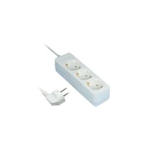REV - Verlängerungsschnur - Wechselstrom 250 V - 3500 Watt - output connectors: 3 - 1,4m - weiß (512342555)