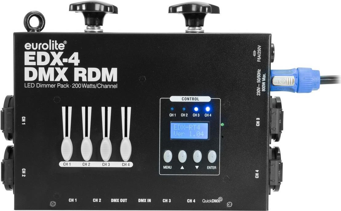 EUROLITE EDX-4 DMX RDM LED-Dimmerpack (70064068)