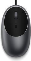 Satechi C1 mouse Ufficio Ambidestro USB tipo-C IR LED 3200 DPI (Satechi C1 USB-C Wired Mouse [SpaceGrey])