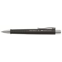 Faber-Castell 241199 - Anklippbarer versenkbarer Stift - Blau - Schwarz - Kunststoff - Medium - Metall (241199)