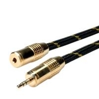 Roline Gold - Audioverlängerungskabel - Mini-Stecker (W) bis Mini-Stecker (M) - 5 m