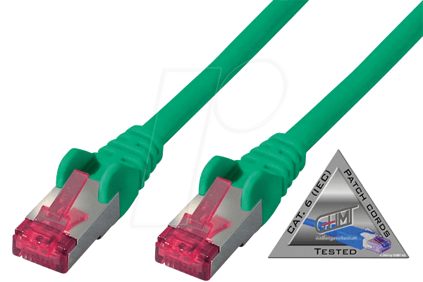 shiverpeaks BS75711-A0.5G cavo di rete verde 0,5 m Cat6a S/FTP (S-STP) (BS75711-A0.5G)