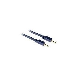 C2G Velocity - Audiokabel - 27 AWG - Mini-Phone Stereo 3,5 mm (M) - bis - Mini-Phone Stereo 3,5 mm (M) - 50cm - abgeschirmt (80294)