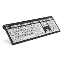 LogicKeyboard XL Print NERO - Tastatur - USB - Englisch - Europa - Schwarz auf Weiß (LKB-LPBW-BJPU-UK)