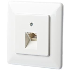 METZ CONNECT BTR IT CONNECT UAE 8 UP - Anschlussdose, unterputz - RJ-45 - Pure White, RAL 9010 - 1 Anschluss (130063102-I)