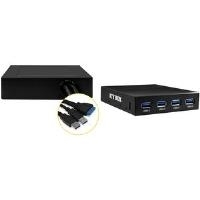 RaidSonic ICY BOX IB-866 - Anschlüsse am vorderen Bedienfeld des Speicherschachts - Schwarz