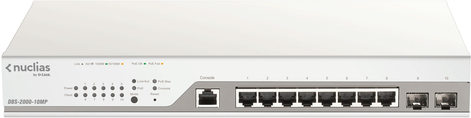 D-Link DBS-2000-10MP/E switch di rete Gestito L2 Gigabit Ethernet [10/100/1000] Supporto Power over Ethernet [PoE] Grigio (10-P