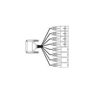 AJA Breakout Cable - Audiokabel - DB-25 männlich zu DB-25, XLR3 - Daumenschrauben