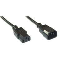 INLINE - Spannungsversorgungs-Verlängerungskabel - IEC 320 EN 60320 C13 - IEC 320 EN 60320 C13 - 50cm - Schwarz (16605)