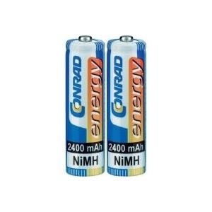 Conrad 250513 Nickel-Metall-Hydrid 2400mAh 1.2V Wiederaufladbare Batterie (250513)