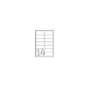 Avery - Polyesteretiketten - klar - 99,1 x 38,1 mm - 350 Etikett(en) (25 Bogen x 14) (L7563-25)
