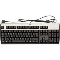 HP 339805-071 USB QWERTY Spanisch Schwarz - Silber Tastatur (339805-071)