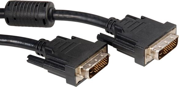 ROLINE 11.04.5556 cavo DVI 7,5 m DVI-D Nero (Roline DVI-D 24+1 Dual Link Cable, Black 7.5m)