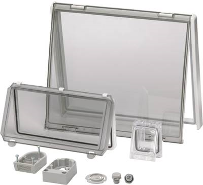 Fibox Gehäusedeckel Deckel Transparent, mit Scharnier (L x B) 60 mm x 77 mm Polycarbonat Klar PC L 02 1 St. (3730660)