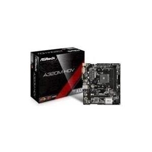 ASRock A320M-HDV - Motherboard - Mikro-ATX - Socket AM4 - AMD A320 - USB3.0 - Gigabit LAN - Onboard-Grafik (CPU erforderlich) - HD Audio (8-Kanal) (90-MXB3T0-A0UAYZ) ASRock A320M-HDV - Motherboard - Mikro-ATX - Socket AM4 - AMD A320 - USB3.0 - Gigabit LAN - Onboard-Grafik (CPU erforderlich) - HD Audio (8-Kanal) (90-MXB3T0-A0UAYZ)