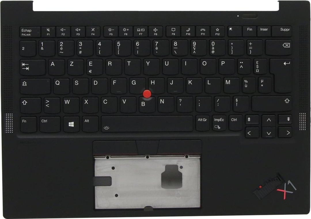 Lenovo Sunrex - Ersatztastatur Notebook - mit Trackpoint - hinterleuchtet - Französisch - mit obere Abdeckung - für ThinkPad X1 Carbon Gen 9 20XW, 20XX (5M11C53346)