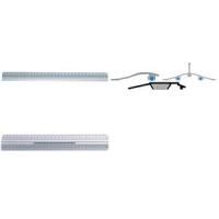 WEDO Lineal, 300 mm, aus Aluminium, rutschsichere Gummieinlage - seitlich, im SB-Etui (52 5331)