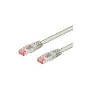 Wentronic Goobay CAT 6 Patchkabel, S/FTP (PiMF), Grau, 50 m - LSZH halogenfrei, Kupfer (50895)