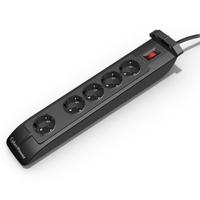 CyberPower Essential Series SB0501BA - Überspannungsschutz - Wechselstrom 250 V - 2,5 kW - 5 Ausgangsstecker - Deutschland (SB0501BA-DE-B)