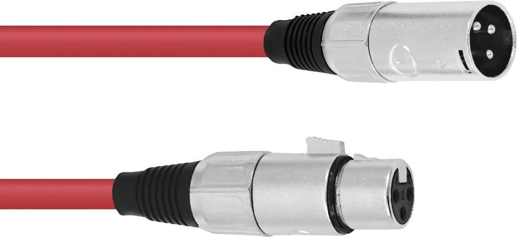 Omnitronic 30220905 cavo di collegamento XLR 1x Spina XLR a 3 poli - 1x Presa XLR a 3 poli 5.00 m rosso (30220905)