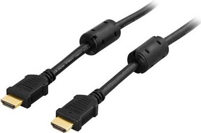 Deltaco HDMI-1005 cavo HDMI 05 m HDMI tipo A Standard Nero (DELTACO HDMI med Ethernet-kabel - 50 c)