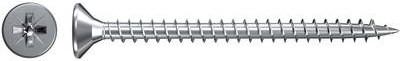 Fischer 551059 Spanplattenschrauben 3 mm 30 mm Kreuzschlitz Pozidriv galvanisch verzinkt 1000 St. (551059)