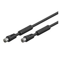 Antennenkabel mit Mantelstromfilter, Doppelschirmung, schwarz, 2,5m, Good Connections® (S-PAK02S)