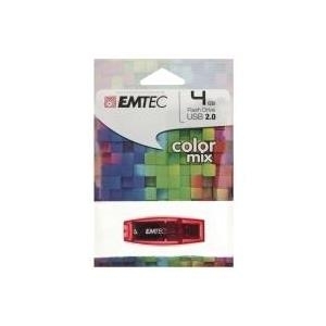EMTEC C410 Color Mix - USB-Flash-Laufwerk - 4 GB - USB 2.0