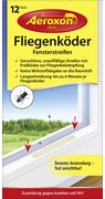 Aeroxon Fliegenköder Fensterstreifen, 12er Set geruchlose, unauffällige Streifen mit Fraßköder zur - 1 Stück (221139)