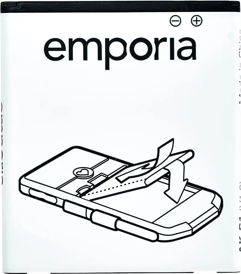 Emporia AK-V50-4G-BC ricambio per cellulare Batteria Nero, Bianco