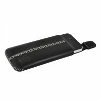 style for mobile Bugatti Fashion Style Cross - Tasche für Mobiltelefon - Echt Leder - Schwarz - für Apple iPhone 4, 4S (07937)