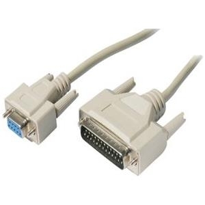 Serielles Druckerkabel, 9pol D-Sub Bu./25pol D-Sub St., 5,0 m (32105)