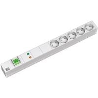 Bachmann - Verlängerungsschnur (Rack - einbaufähig) - 5 Ausgangsstecker - 1U - 48,3 cm (19) (333.403)