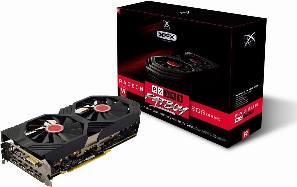 XFX Radeon RX 590 - Grafikkarten - Radeon RX 580 - 8 GB GDDR5 - PCIe 3.0 - DVI, HDMI, 3 x DisplayPort XFX Radeon RX 590 - Grafikkarten - Radeon RX 580 - 8 GB GDDR5 - PCIe 3.0 - DVI, HDMI, 3 x DisplayPort