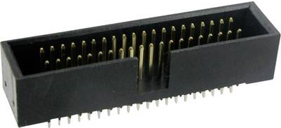 Pfosten-Steckverbinder ohne Auswurfhebel Rastermass 1.27 mm Polzahl Gesamt 68 (1589672)