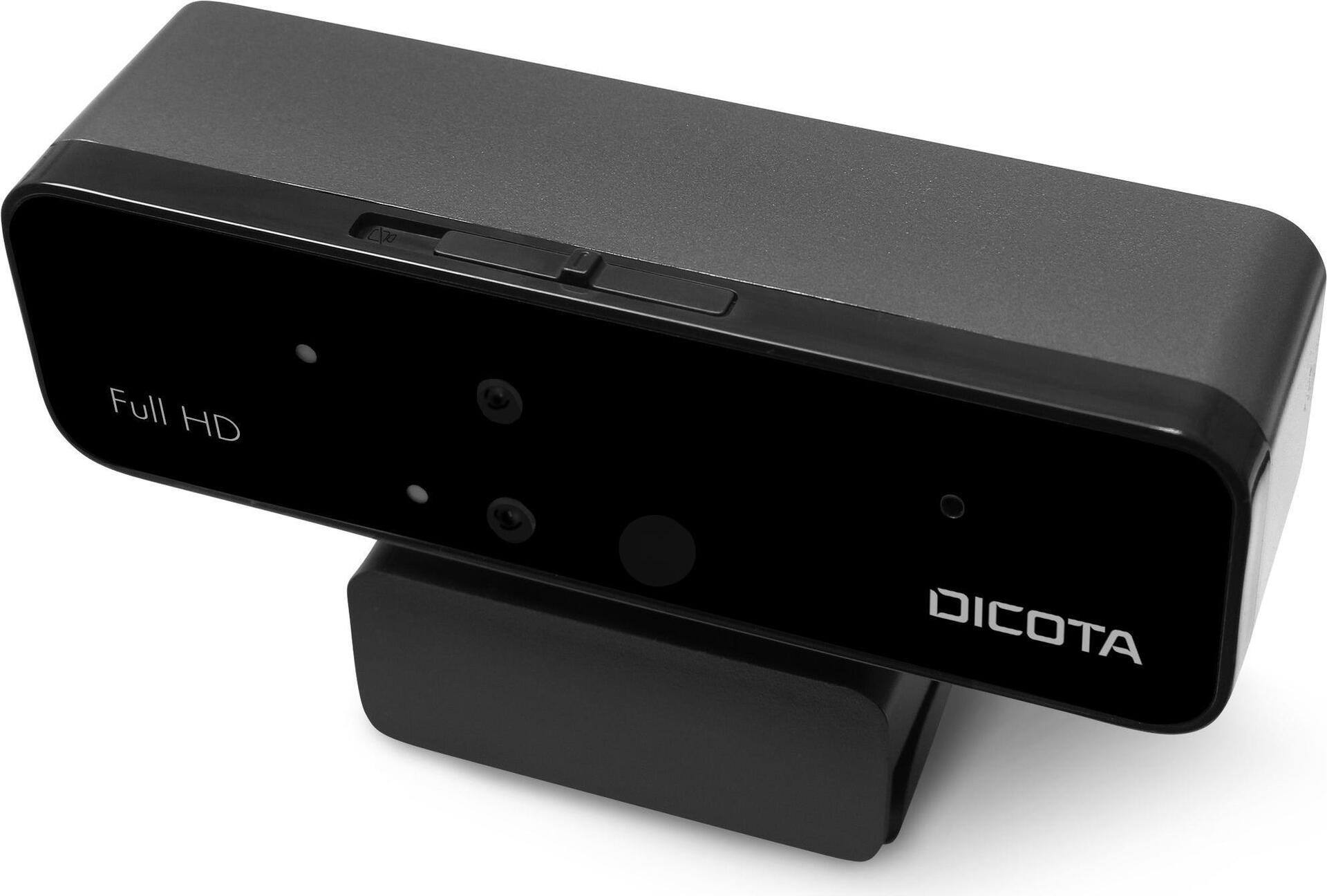 DICOTA D31892 webcam 1902 x 1080 Pixel USB Nero (WEBCAM PRO FACE RECOGNITION - )