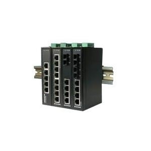 MICROSENS Fast Ethernet Industrial Switch Entry Line - Switch - 8 x 10/100 - an DIN-Schiene montierbar