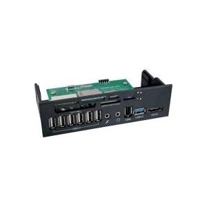 INLINE - Kartenleser - 13,3 cm (5,25 ) (MS, MS PRO, Microdrive, MMC, SD, xD, MS PRO Duo, CF, RS-MMC, microSD, SDHC, MS Micro, SDXC) (33394G)
