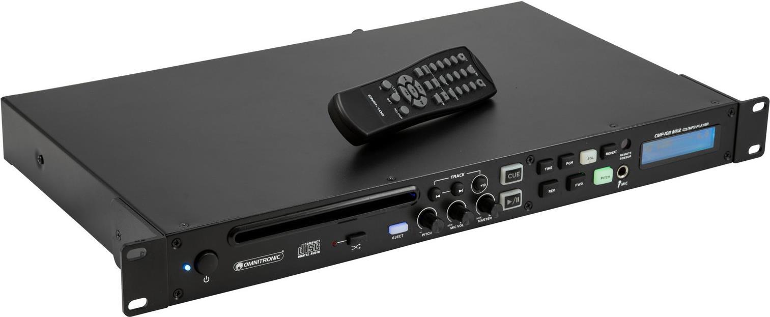 Omnitronic CMP-102 MK2 DJ Einzel CD Player 48,30cm (19") (10602414)